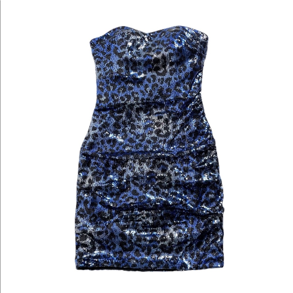 Sherri Hill Sequin Mini Strapless Dress - Size 4